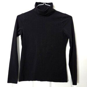 Talbots Black Turtleneck Sweater